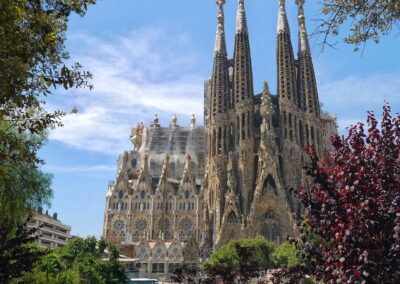 Barcelona Blick auf die Sagrada Familia